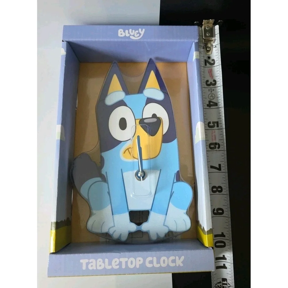 Bluey Kids Tabletop Clock Analog Display‎ New in Box Bedroom Decor